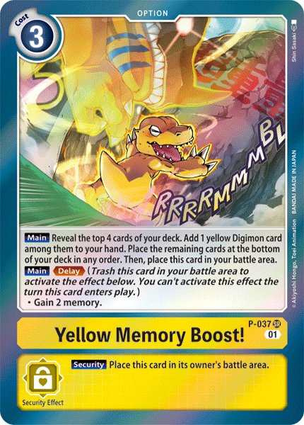 Yellow Memory Boost! [P-037] [Promotional Cards] | Total Play