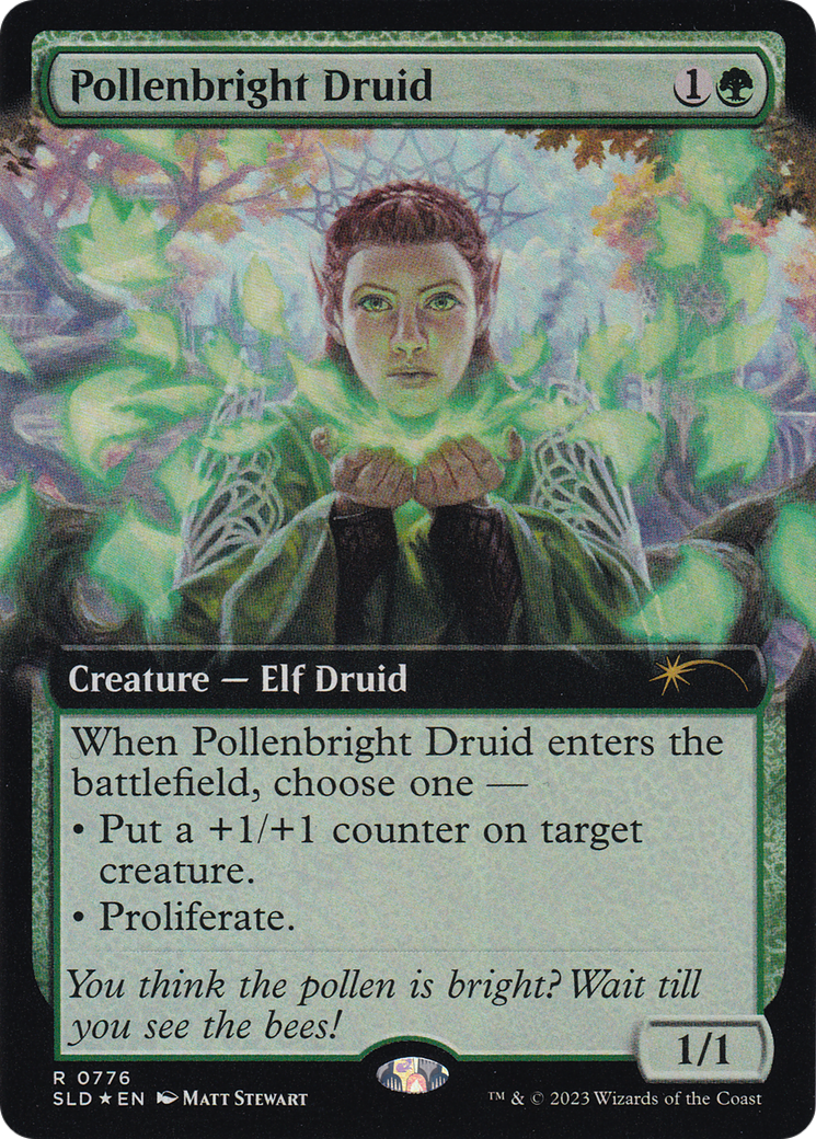 Pollenbright Druid (Extended Art) [Secret Lair Drop Series] | Total Play