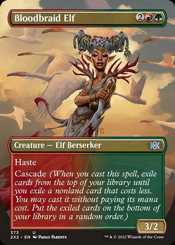 Bloodbraid Elf (Borderless Alternate Art) [Double Masters 2022] | Total Play