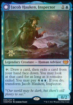 Jacob Hauken, Inspector // Hauken's Insight [Innistrad: Crimson Vow Prerelease Promos] | Total Play