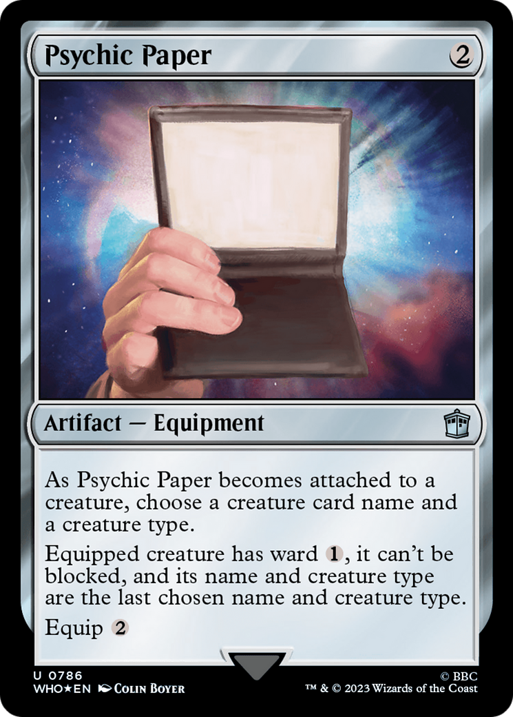 Psychic Paper (Surge Foil) [Doctor Who] | Total Play