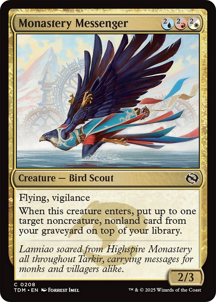 Monastery Messenger [Tarkir: Dragonstorm] | Total Play