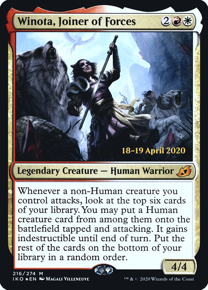 Winota, Joiner of Forces [Ikoria: Lair of Behemoths Prerelease Promos] | Total Play