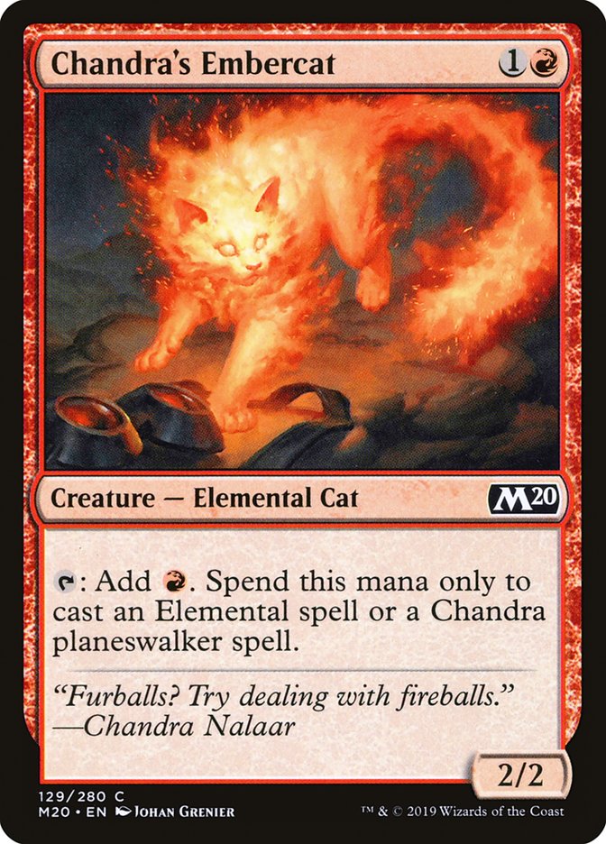 Chandra's Embercat [Core Set 2020] | Total Play