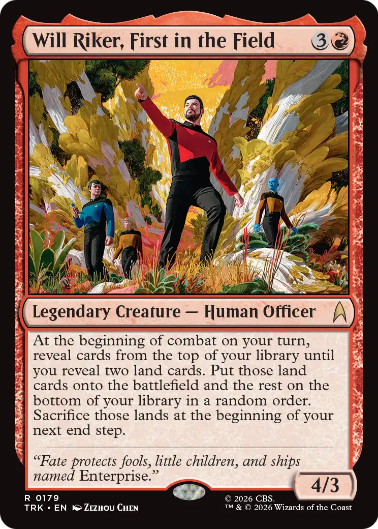 Will Riker, First in the Field [Star Trek] | Total Play