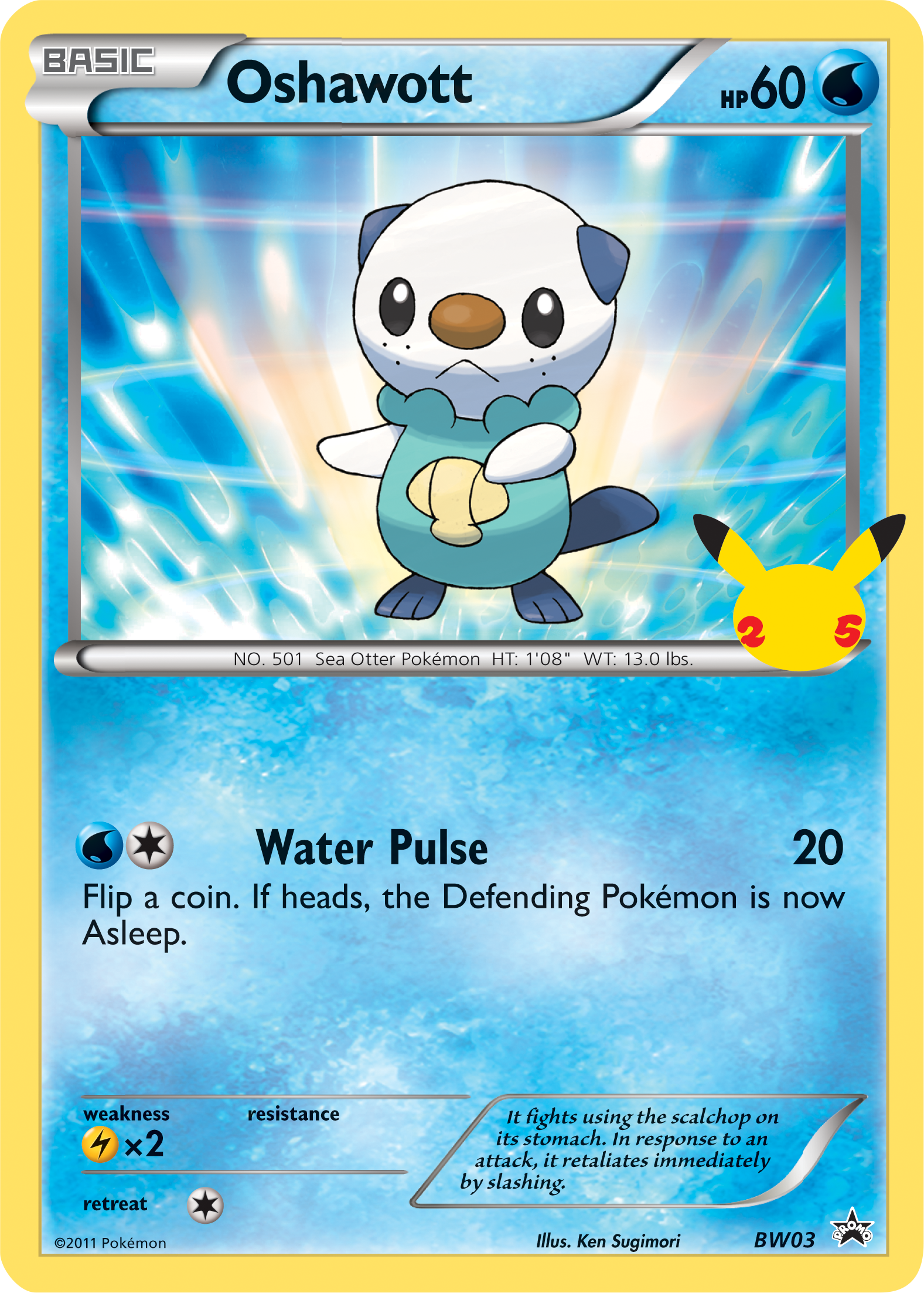 Oshawott (BW03) (Jumbo Card) [First Partner Pack] | Total Play