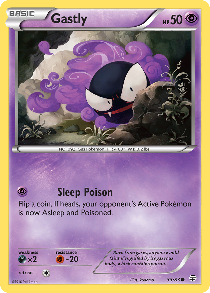 Gastly (33/83) [XY: Generations] | Total Play