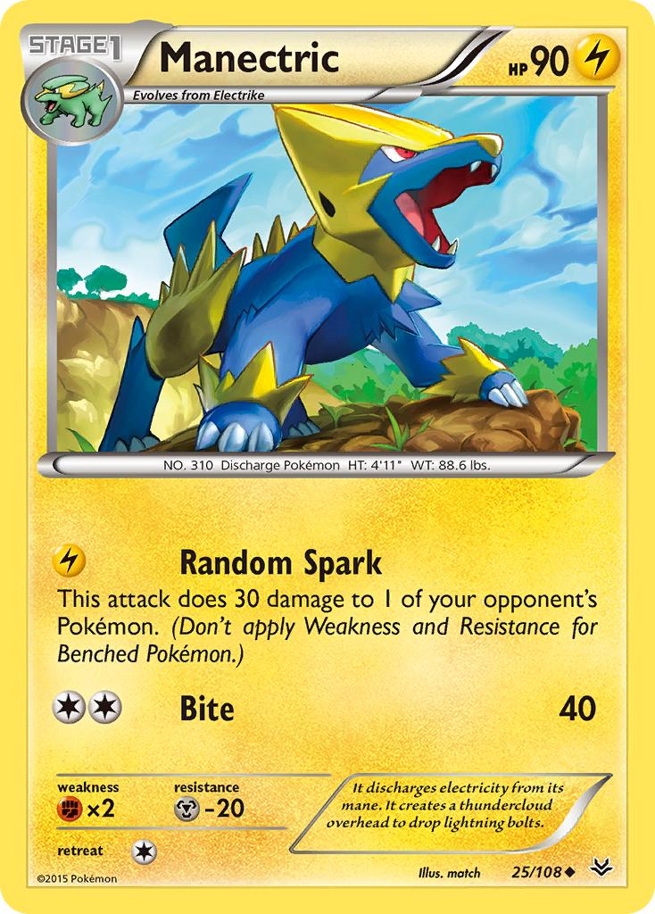 Manectric (25/108) [XY: Roaring Skies] | Total Play
