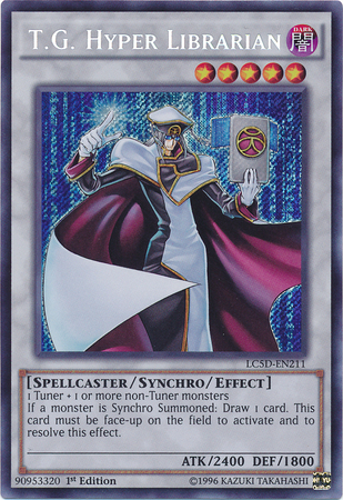 T.G. Hyper Librarian [LC5D-EN211] Secret Rare | Total Play
