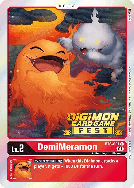 DemiMeramon [BT6-001] (Digimon Card Game Fest 2022) [Double Diamond Promos] | Total Play