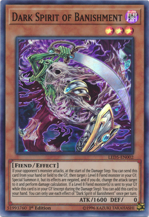 Dark Spirit of Banishment [LED5-EN002] Super Rare | Total Play
