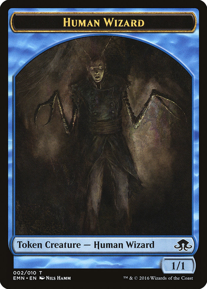 Human Wizard Token [Eldritch Moon Tokens] | Total Play