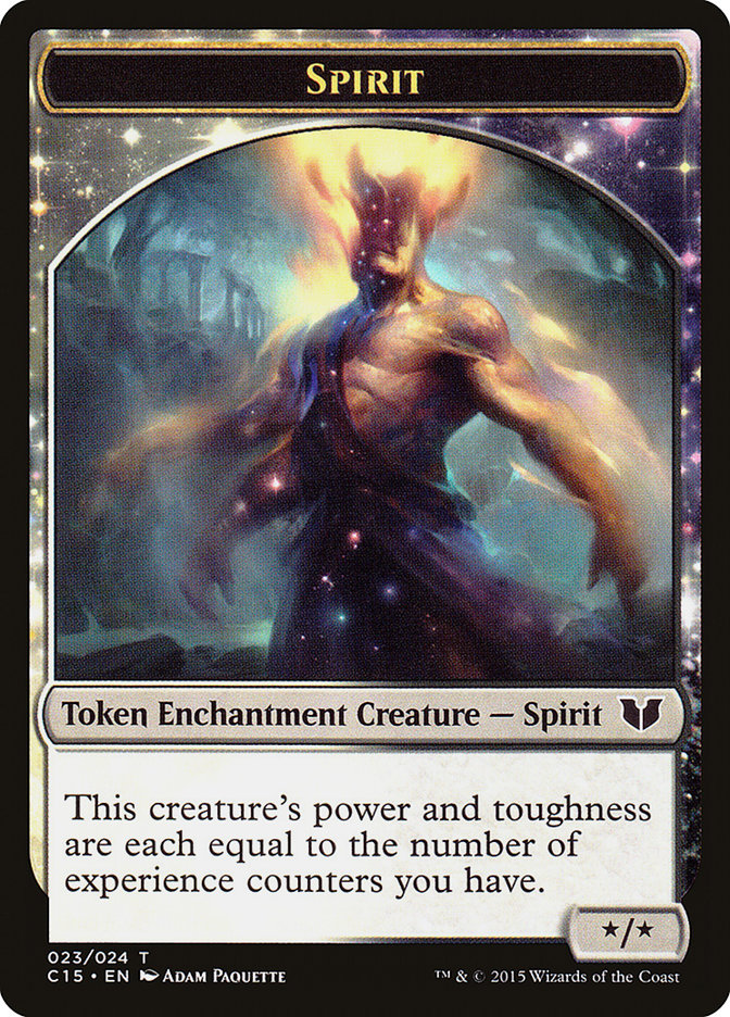 Spirit (023) // Cat Double-Sided Token [Commander 2015 Tokens] | Total Play