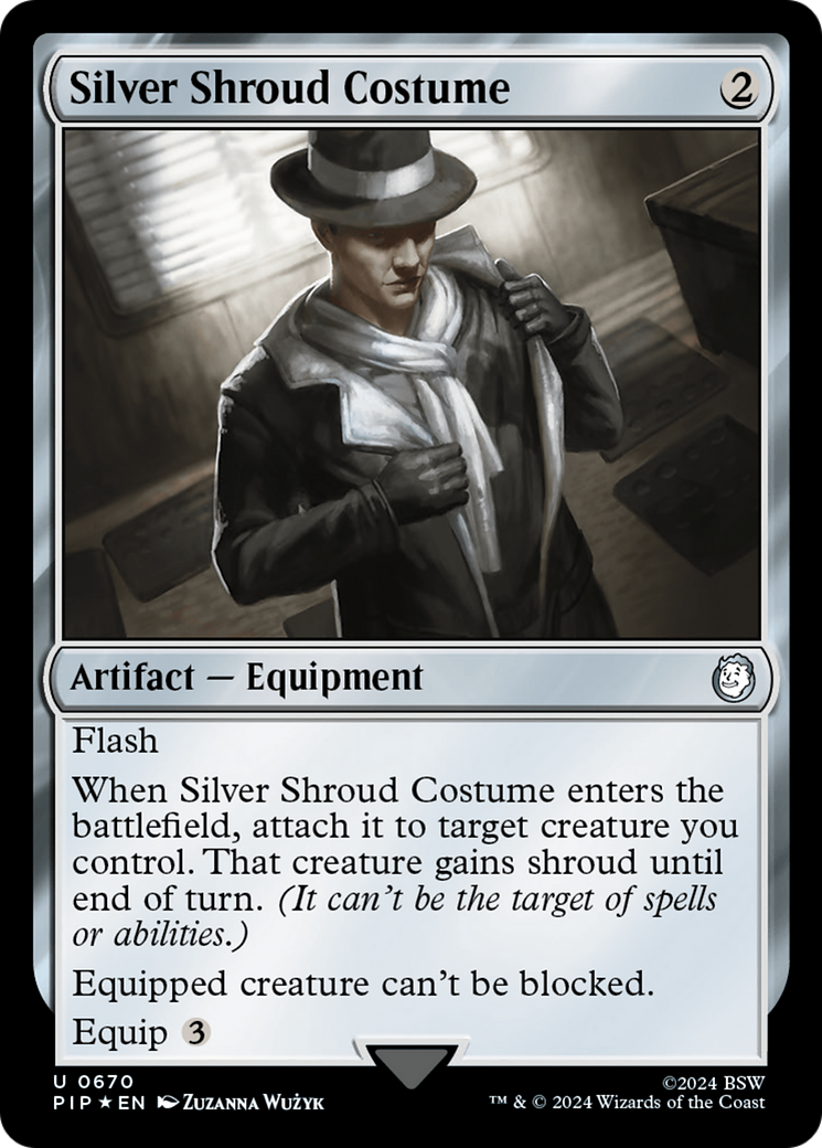 Silver Shroud Costume (Surge Foil) [Fallout] | Total Play