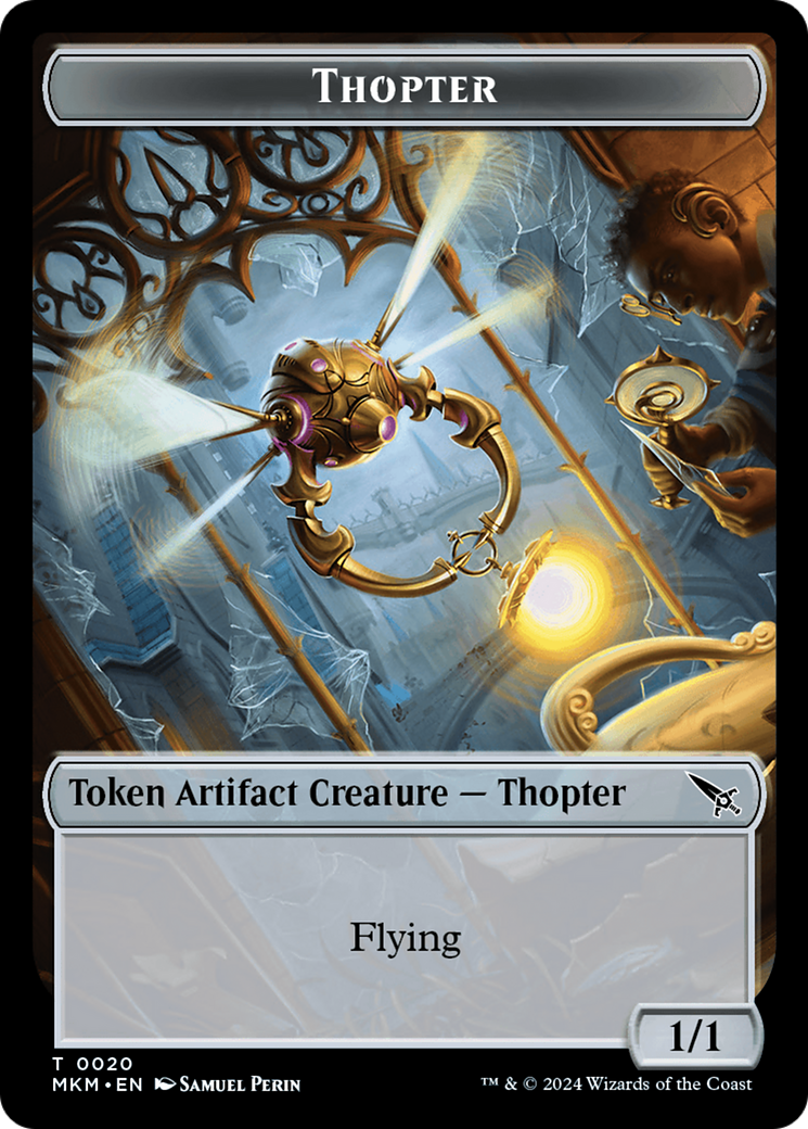 Thopter (0020) // Imp Double-Sided Token [Murders at Karlov Manor Tokens] | Total Play