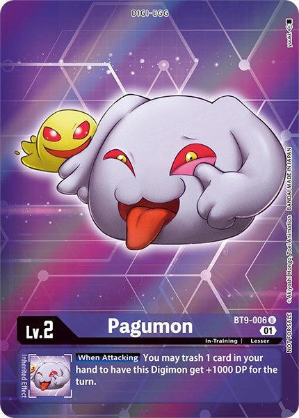 Pagumon [BT9-006] (Alternative Art - Box Topper) [X Record] | Total Play