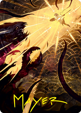 Defiant Strike Art Card (Gold-Stamped Signature) [Strixhaven: School of Mages Art Series] | Total Play