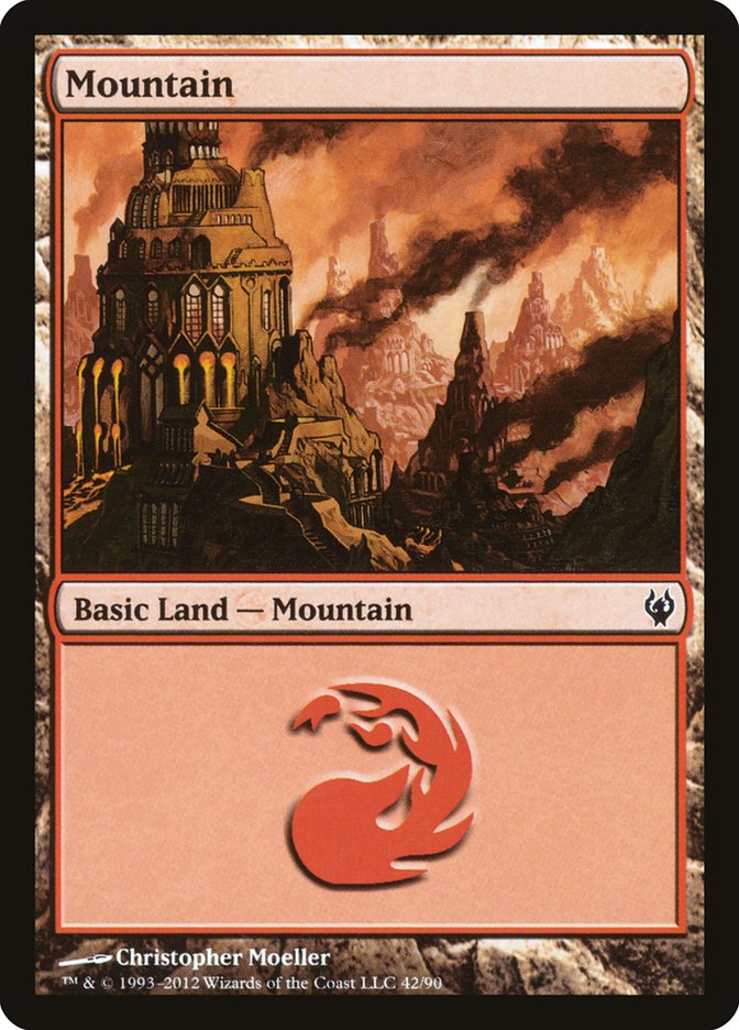 Mountain (42) [Duel Decks: Izzet vs. Golgari] | Total Play