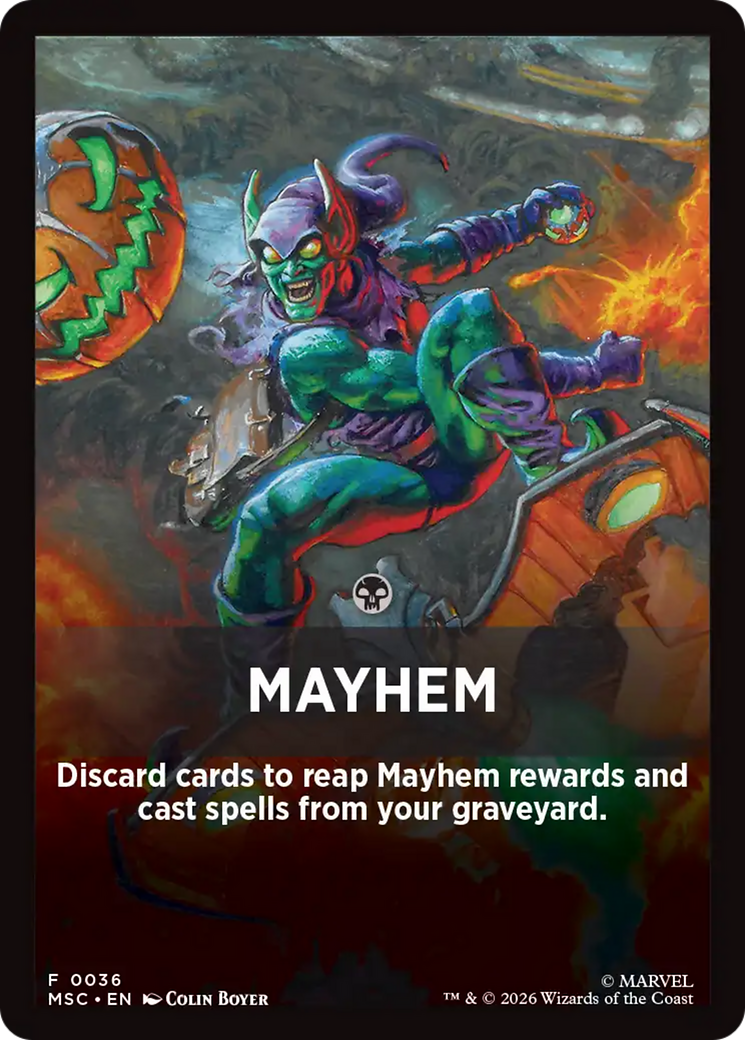 Mayhem Theme Card [Marvel Super Heroes Commander] | Total Play