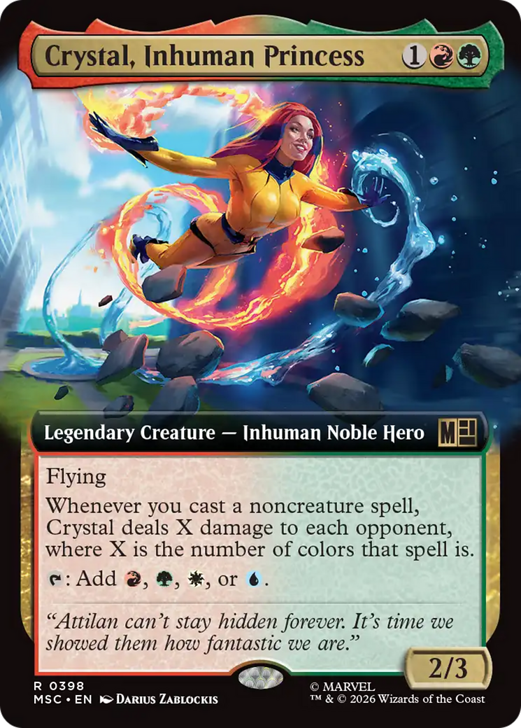 Crystal, Inhuman Princess (Extended Art) [Marvel Super Heroes Commander] | Total Play