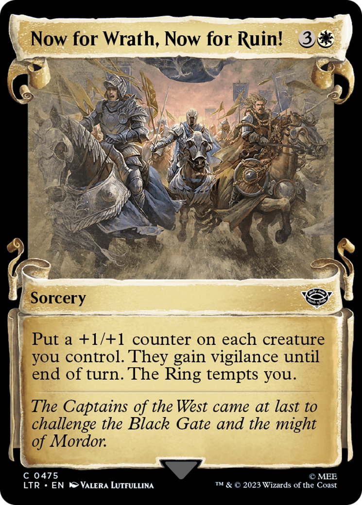 Now for Wrath, Now for Ruin! [The Lord of the Rings: Tales of Middle-Earth Showcase Scrolls] | Total Play