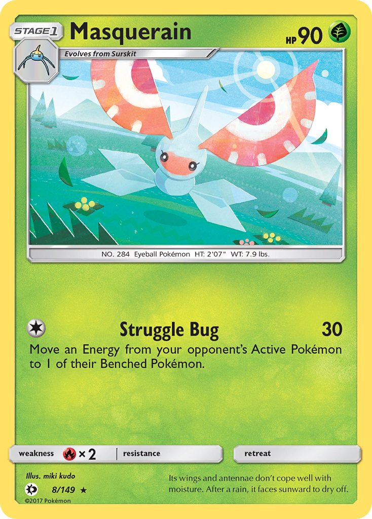 Masquerain (8/149) [Sun & Moon: Base Set] | Total Play