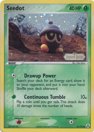 Seedot (61/92) (Stamped) [EX: Legend Maker] | Total Play