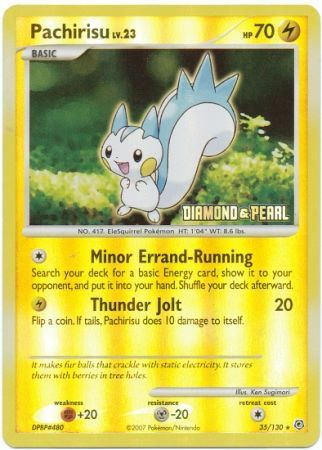 Pachirisu (35/130) [Burger King Promos: 2008 Collection] | Total Play