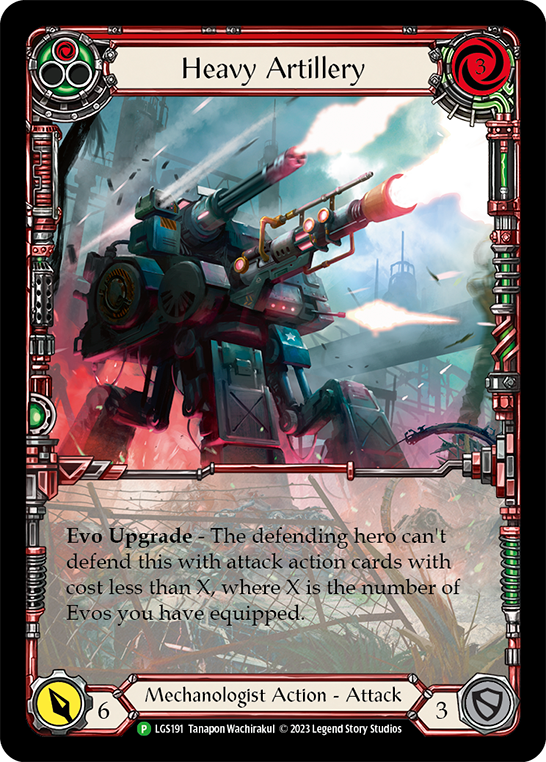 Heavy Artillery (Red) [LGS191] (Promo)  Rainbow Foil | Total Play