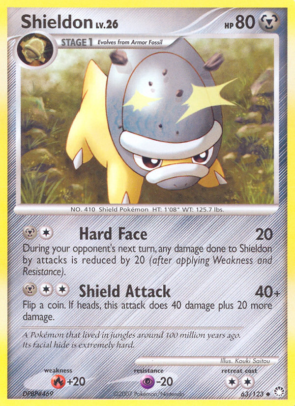 Shieldon (63/123) [Diamond & Pearl: Mysterious Treasures] | Total Play