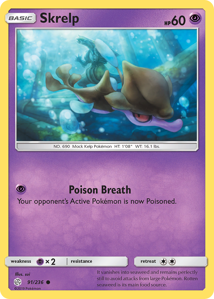 Skrelp (91/236) [Sun & Moon: Cosmic Eclipse] | Total Play