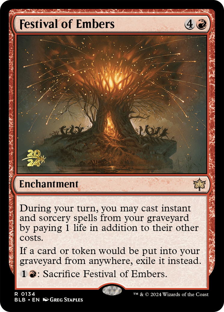 Festival of Embers [Bloomburrow Prerelease Promos] | Total Play