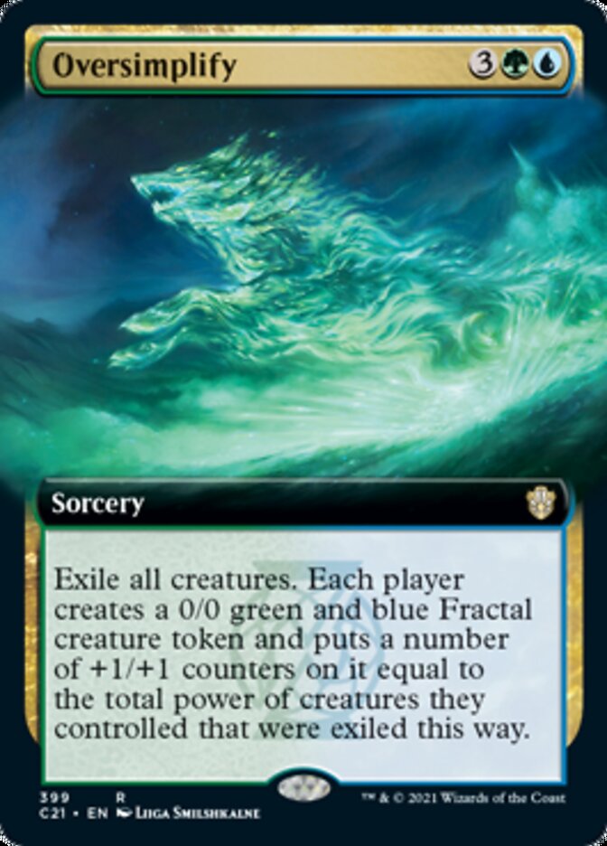Oversimplify (Extended Art) [Commander 2021] | Total Play