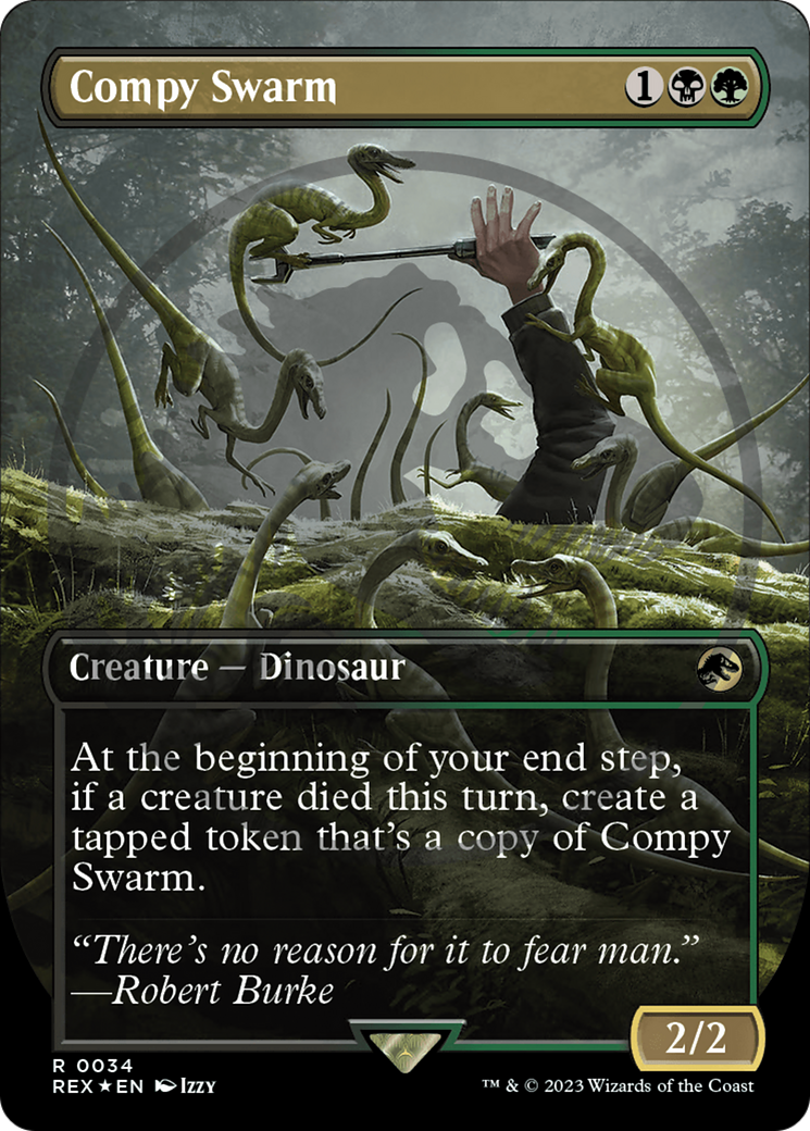 Compy Swarm (Emblem) (Borderless) [Jurassic World Collection Tokens] | Total Play