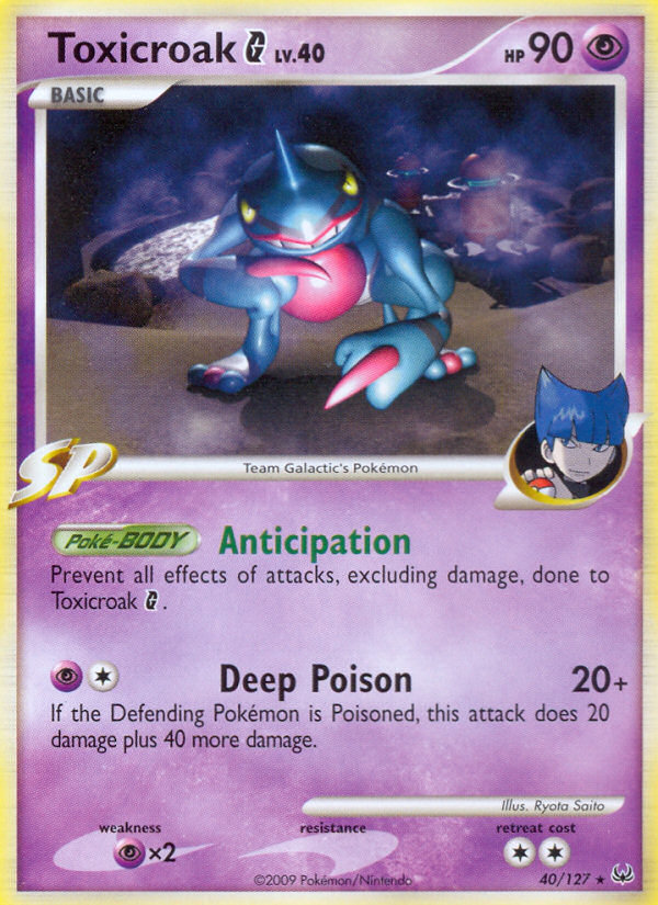 Toxicroak G (40/127) [Platinum: Base Set] | Total Play