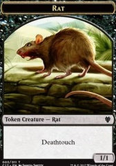 Rat // Cat Double-Sided Token [Commander 2017 Tokens] | Total Play