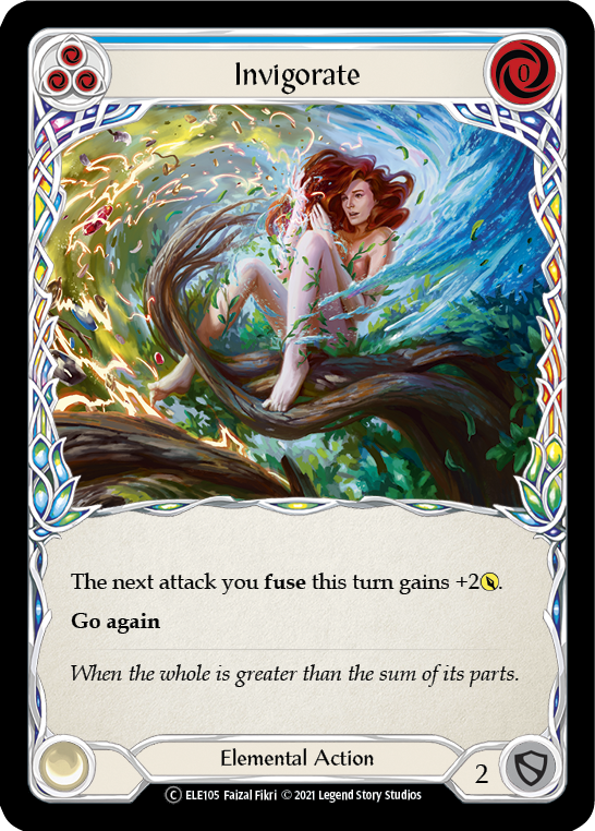 Invigorate (Blue) [U-ELE105] (Tales of Aria Unlimited)  Unlimited Rainbow Foil | Total Play