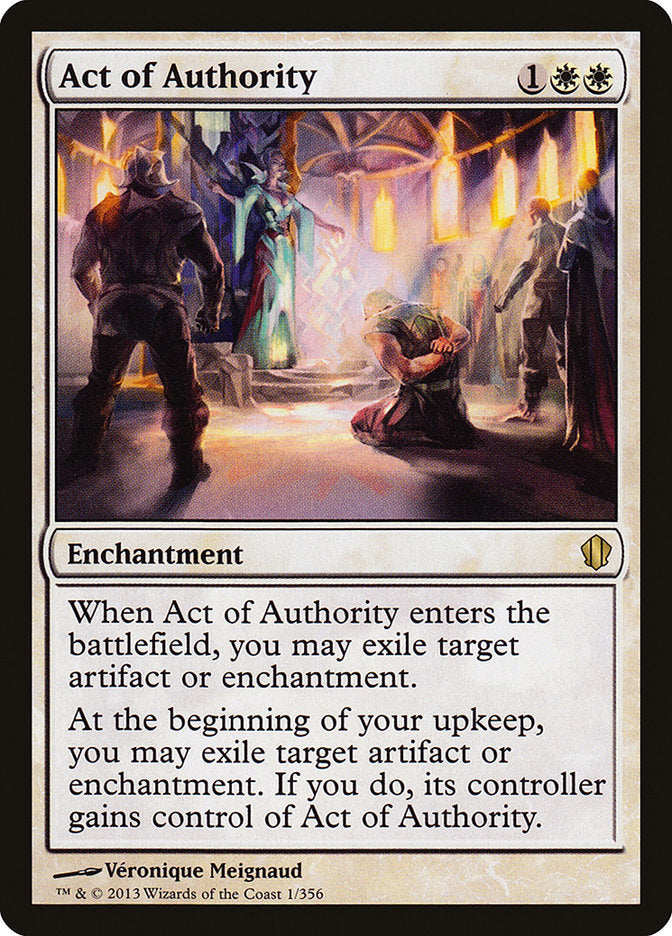 Act of Authority [Commander 2013] | Total Play