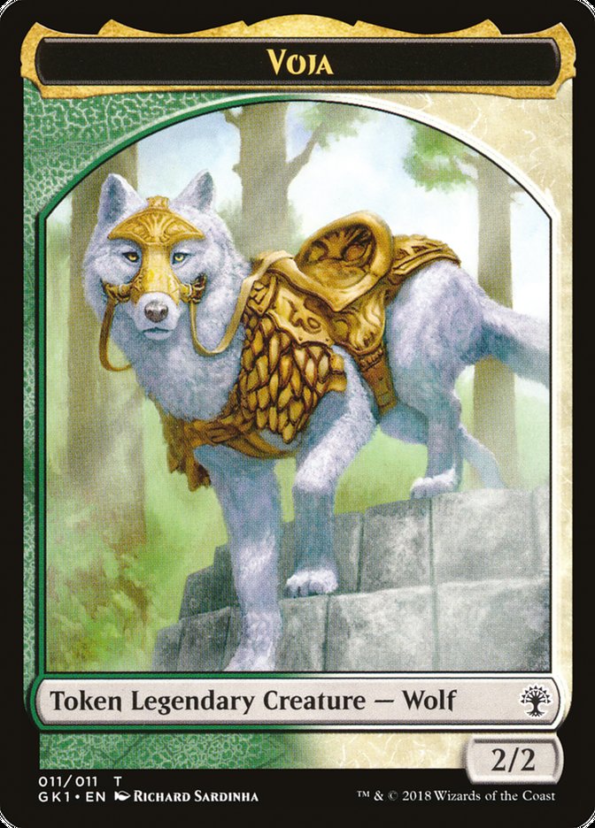 Voja // Saproling Double-Sided Token [Guilds of Ravnica Guild Kit Tokens] | Total Play