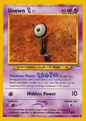 Unown [L] (86/105) [Neo Destiny Unlimited] | Total Play