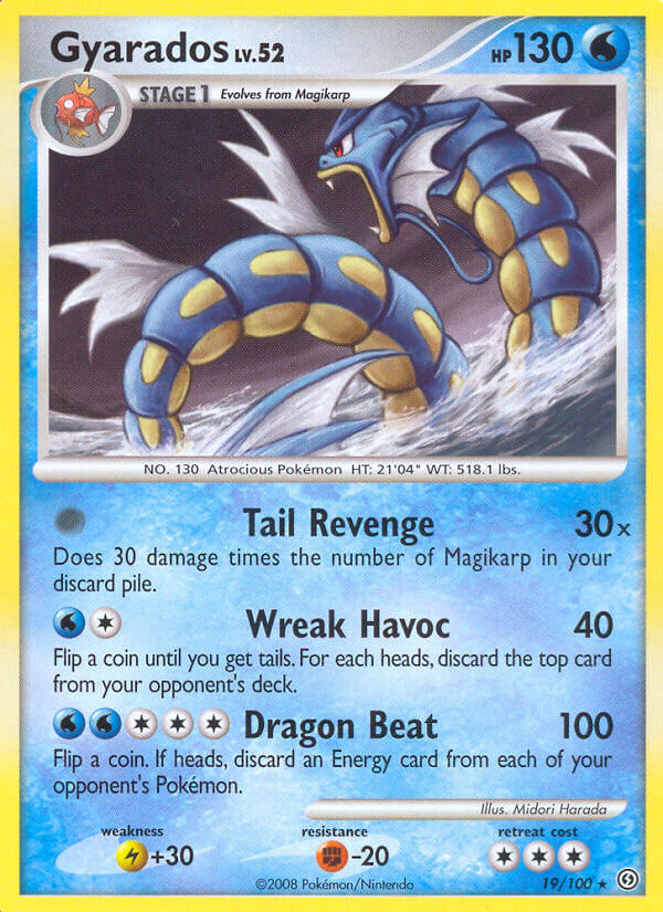 Gyarados (19/100) (Theme Deck Exclusive) [Diamond & Pearl: Stormfront] | Total Play