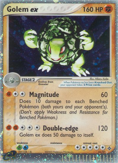 Golem ex (91/97) [EX: Dragon] | Total Play