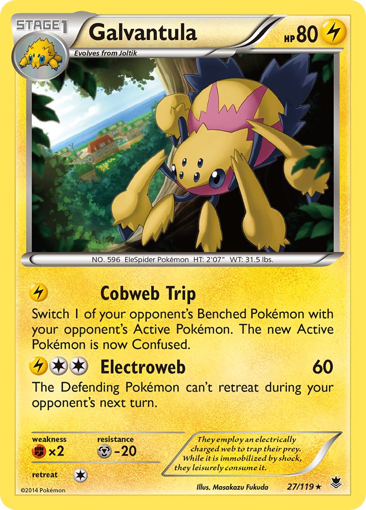 Galvantula(27/119) (Theme Deck Exclusive) [XY: Phantom Forces] | Total Play