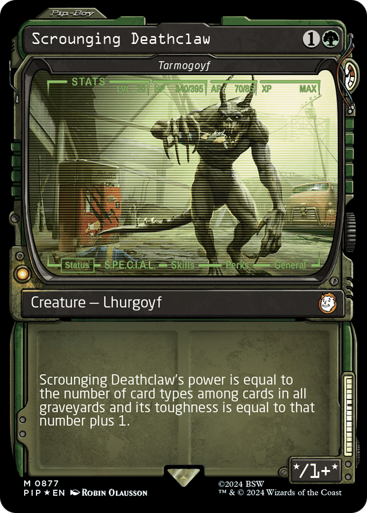 Scrounging Deathclaw - Tarmogoyf (Showcase) (Surge Foil) [Fallout] | Total Play