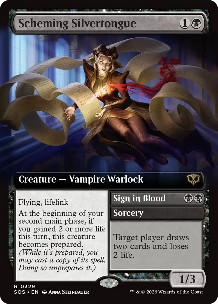 Scheming Silvertongue (Extended Art) [Secrets of Strixhaven] | Total Play