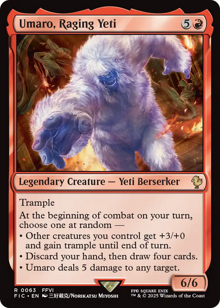 Umaro, Raging Yeti [FINAL FANTASY Commander] | Total Play