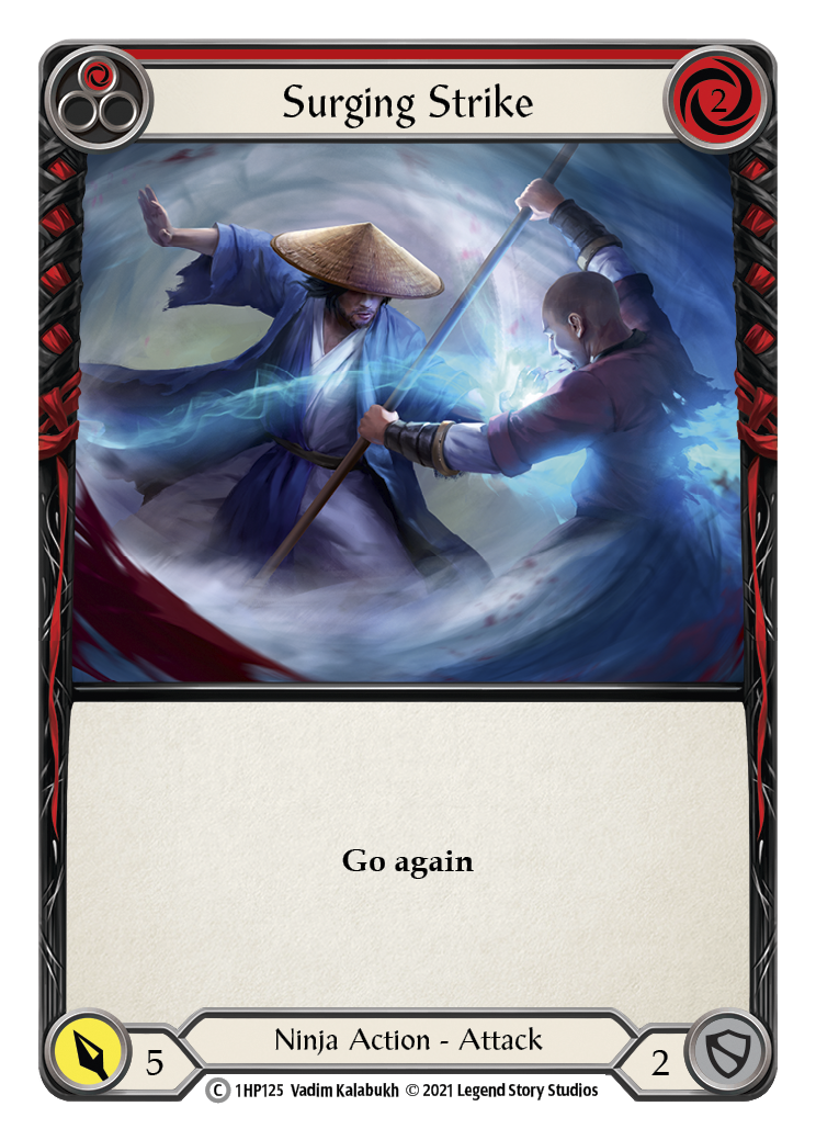 Surging Strike (Red) [1HP125] (History Pack 1) | Total Play