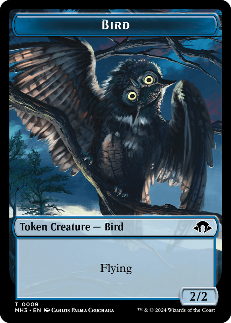 Eldrazi Spawn // Bird Double-Sided Token [Modern Horizons 3 Tokens] | Total Play