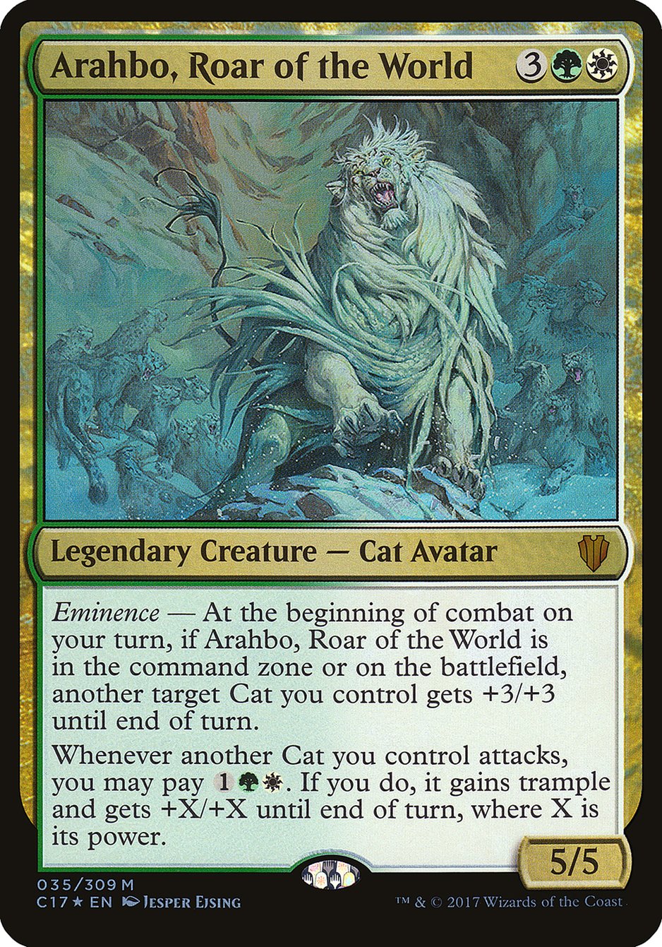 Arahbo, Roar of the World (Oversized) [Commander 2017 Oversized] | Total Play