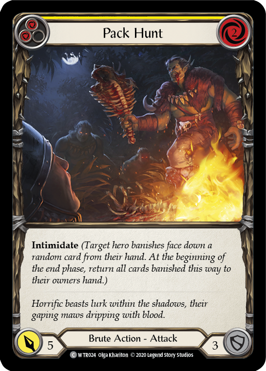 Pack Hunt (Yellow) [U-WTR024] (Welcome to Rathe Unlimited)  Unlimited Rainbow Foil | Total Play